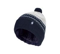Heat Holders Women's Knitted Beanie Bobble Hat with Small Pom Pom in Cream Heat Holders Cream One Size