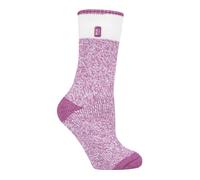 Heat Holders Womens - Ladies 2.3 TOG Luxury Thick Thermal Socks for Winter - Ruby Nylon - Size UK 4-6.5