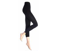 Heat Holders Womens - Ladies Cotton Thermal Underwear Leggings Long Johns - Black Nylon - Size L/XL