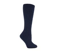 Heat Holders Womens Ladies Extra Long Thick 2.7 TOG Coloured Knee High Wool Socks - Indigo Blue - Size 4-6.5 (UK Shoe)