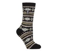 HEAT HOLDERS SOCKSHOP Ladies Socks - Nordic Soul Warming Warm Cosy Thermal Socks 1 Pair Size 4-8 Nordic Black/Olive