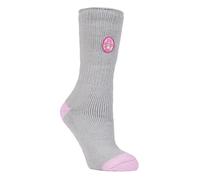 Heat Holders Womens - Ladies Thick Cute Soft Non Slip Indoor Cosy Eeyore Thermal Slipper Socks with Grips - Care Bear - Multicolour - Size UK 4-8