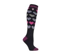 Heat Holders Womens Ladies Thin Extra Long Lightweight Knee High Thermal Socks - Multicolour - Size UK 4-8