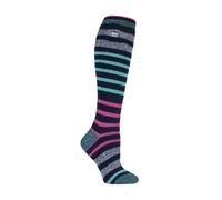 Heat Holders Womens Ladies Thin Extra Long Lightweight Knee High Thermal Socks - Multicolour - Size UK 4-8