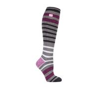 Heat Holders Womens Ladies Thin Extra Long Lightweight Knee High Thermal Socks - Multicolour - Size UK 4-8