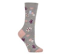 Heat Holders Womens - Ladies Ultra Lite Thermal Brushed Inner Yarn Design Socks - Grey (Sidari) - Size UK 4-8