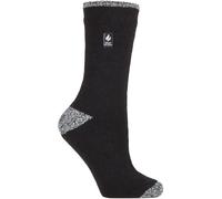 HEAT HOLDERS Lite - Womens Insulated Thermal Socks | Multiple Designs Including Argyle Stripes Hearts Stars | Warm Socks for Winter (4-7, Black/White H&T (Tenerife))
