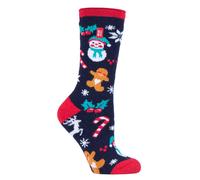 Heat Holders Womens LITE - Mens & Ladies Novelty Thermal Christmas Socks - Multicolour Nylon - Size UK 6-11