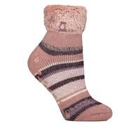 HEAT HOLDERS - Womens Non Slip Fluffy Socks | Gift Socks for Ladies | Size 4-7 (4-7, Muted Coral)