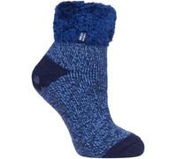 Heat Holders - Womens Fluffy Quarter Bed Slipper Socks Non Slip Socks