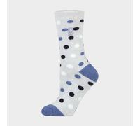 Heat Holders Women's Non Slip Thermal Low Cut Slipper Bed Socks With Grips, Grey M