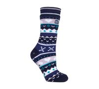 Heat Holders - Womens Nordic Slipper Socks Fleece Non Slip Warm Socks