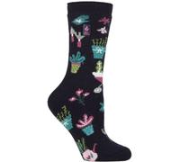 HEAT HOLDERS Womens Fun Hobby Socks Lite | Novelty Winter Fleece Lined Thermal Socks (4-8, Green Fingers)