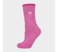 Heat Holders Women's Outdoor Knee High Thermal Merino Wool Socks For Winter, Pink 4-8
