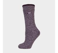 Heat Holders Women's Outdoor Winter Warm Thermal Merino Wool Socks, Purple 4-8