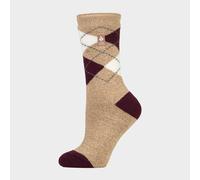 Heat Holders Women's Thermal Lite Patterned Socks, Beige 4-8