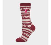 Heat Holders Women's Thermal Lite Patterned Socks, Pink 4-8