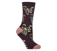 HEAT HOLDERS Womens Thermal Socks Lite | Thin Floral Patterned Fleece Lined Socks 4-7 UK