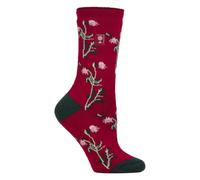 HEAT HOLDERS Womens Thermal Socks Lite | Thin Floral Patterned Fleece Lined Socks 4-7 UK