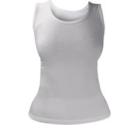 HEAT HOLDERS Ladies Sleeveless Cotton Seamless Thermal Underwear Long Top (White, Medium)