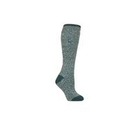 HEAT HOLDERS Womens Thermal Welly Socks Long Knee High Thick Brushed Inner Boot Socks (4-8, Teal Green Twist)