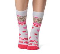 HEAT HOLDERS SOCKSHOP Women's Christmas Sock 1.6 TOG Lite Thermal, Warm, Cosy, Xmas Novelty Patterned Pack of 1 Size 4-8