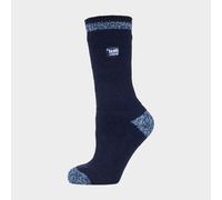 Heat Holders Women's Twist Patterned Thick Winter Thermal Socks, Blue M