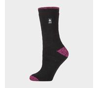 Heat Holders Women's Twist Patterned Thick Winter Warm Thermal Socks, Black M