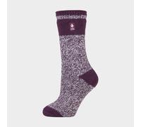 HEAT HOLDERS - Ladies Thermal Socks for Winter | Outdoor & Indoor Socks | Cuddly & Fluffy | Gifts for Women (4-7, Plum (Sydney))