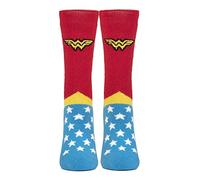 HEAT HOLDERS Womens Wonder Woman Socks Ladies Novelty Thermal DC Universe Socks for Winter (4-8, Wonder Woman)