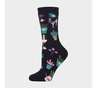 HEAT HOLDERS Womens Fun Hobby Socks Lite | Novelty Winter Fleece Lined Thermal Socks (4-8, Green Fingers)