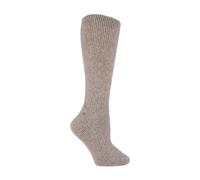 HEAT HOLDERS - Ladies Extra Long Thick Winter 2.7 TOG Coloured Knee High Thermal Wool Rich Socks (4-8 uk, Oatmeal Beige (XL.Wool))