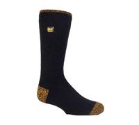 Heat Holders - Mens 2.3 tog Work Socks with Reinforced Heel and Toe - Black Nylon - Size 12-15