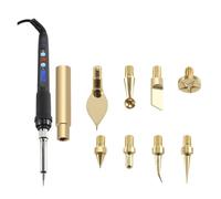 Heat Insert Nut Iron Tip Hot Melt Heat Set Insert Tool Soldering Iron Tip 3D Printing Modify Finishing Brass Thread Embed(With EU Iron Tip)