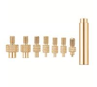 Heat Insert Nut Iron Tip M2 M3 M4 M5 M6 M8 Brass Thread Embedded Kit Heat Insertion Tool Compatible with Plastic 3D Printer Soldering Iron(3 set)
