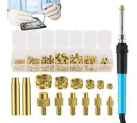 Heat Insert Tool - Soldering Adapter | Threaded Insert Welding Kit, Heat Resistant Press Tips, 3d Printing Repair Accessory, Fastener Installer, Home Workshop Fixing Solution With Assorted Siz