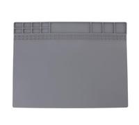 Heat Insulation Silicone Work Mat, High Temperature Proof Repair Work Mat with Screw Storage Holes, for Soldering Computer Repair, Odorless Silicone