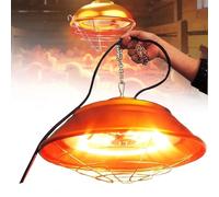 Heat Lamp for Chickens, Chicken Brooder Heater, Coop Heater with Rapid Heating, Two-Stage Adjustment for Chicks, Hanging Poultry Heat Lamp,30cm