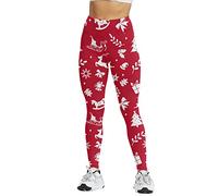 Heat Leggings Women Booty Leggings Thank You Gifts Christmas Print High Waist Women's Tights Compression Pants for Yoga Running Gym and Daily Fitness High Waist Leggings Sale Clearance