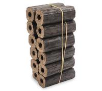 Heat Logs - Pack of 12 - Ready to Burn Certified - Clean, Dry & Easy to Light - Compressed Wood Briquettes for Stoves, Open Fires & Chimeneas