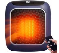 Heat Me Pro Heater Plug In, Heatme Pro Ceramic Heater, 800W Mini Portable Electric Space Heaters with Remote Control, Rapid Heating in 3 Seconds, PTC Ceramic Heating Element, 12 Hour Timing