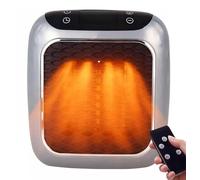 Heat Me Pro Heater Plug In, Heatme Pro Ceramic Heater, 800W Mini Portable Electric Space Heaters with Remote Control, Rapid Heating in 3 Seconds, PTC Ceramic Heating Element, 12 Hour Timing