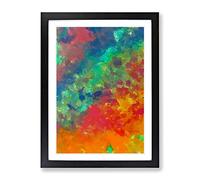 Heat Of The Flame Abstract Framed Print | A2 Black Framed Wall Art | Ready to Hang | Abstract Fantasy Picture | Living Room Bedroom Lounge Office
