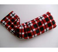 Heat Pack Plush Fleece Tartan Check Microwave Wheat Bag (Lavender, Red) …