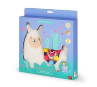 Legami - Warm Cuddles Thermal Cushion Made of Linen, Dried Lavender Flowers, Polyester and Cotton, Giving You Relax, Llama Motif, 29 x 26.5 cm, White