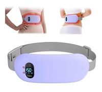Heat Pad for Period Pain Relief, Upgraded 6 Heat Massage Modes Electric Fast Heating Pad for Lower Back Pain Cramp Heated Belt Menstrual Rechargeable USB Heating Pad Gifts for Women Girls Her Purple