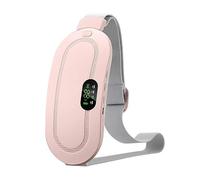 Heat Pad for Period Pain Relief, USB Rechargeable Heating Pad with 3 Heat & 4 Massage Settings for Period Pain & Back Pain Relief, Portable Electric Heat Pad Belt, Gifts for Women Girls Her