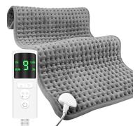 Heat Pad,Heat Pads for Back Pain Relief 9 Heat Modes 4 Timer Setting Double-Sided Plush Design Machine Washable Heating Pad for Neck Shoulder Belly Back Pain Relief & Body Relaxation 30"×16"