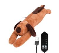 Heat Pad Stuffed Animal - USB Heated Plush Dog Toy with Automatic Shut-Off, Weighted Warm Stuffed Animal for Period Relief & Cramps, Washable Heating Pad for Kids & Adults