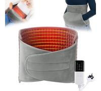 Heat Pads for Back Pain Relief, Lumbar Warmer Pad for Waist Belly Leg, Fast Heating, 4 Gears Timing and 10 Heat Settings, Soft Micro-Plush Material, Equipped with Pockets and Washable, 12" x 49"